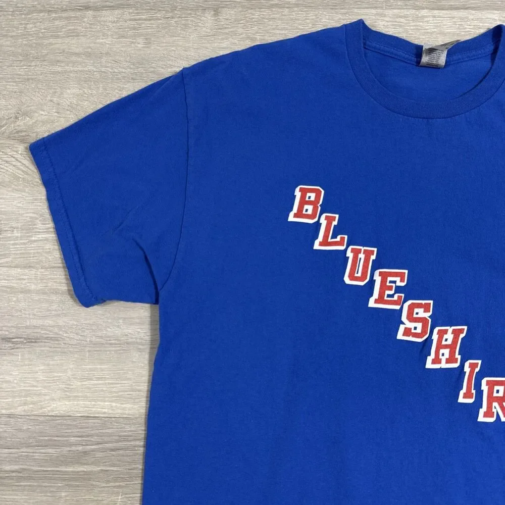 New York Rangers Shirt 2022 Playoffs Men's Blue XL 100% Cotton Tee